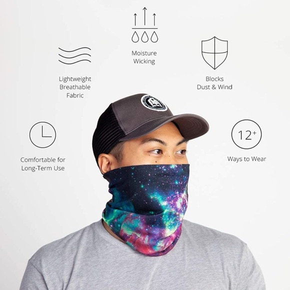 Trippy Mushroom face mask - Picture 4 of 4